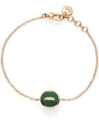 Pomellato - Diamond, Malachite And Mother-Of-Pearl Pom Pom Dot Bracelet - Lyst