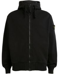 Stone Island - Cotton Compass Patch Hoodie - Lyst