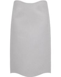 Alaïa - Wool Mini Pencil Skirt - Lyst