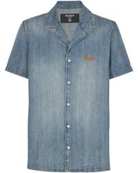 Balmain - Denim Pyjama Shirt - Lyst