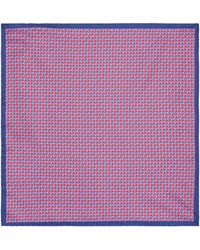 Canali - Silk Printed Pocket Square - Lyst