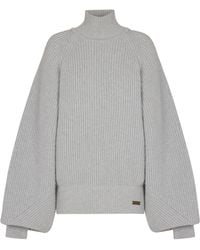 Balmain - Wool High-Neck Sweater - Lyst