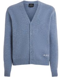 A.P.C. - Wool Kevin Cardigan - Lyst