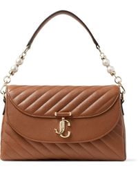 Jimmy Choo - Leather Curve Top-Handle Bag - Lyst