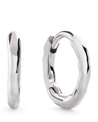 Monica Vinader - Mini Sterling Siren Muse Huggie Earrings - Lyst