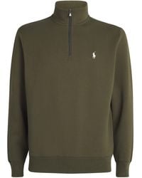 Polo Ralph Lauren - Cotton-Blend Quarter-Zip Sweatshirt - Lyst