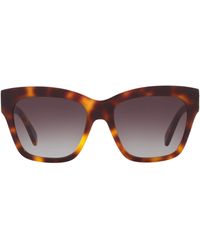 Celine - Tortoiseshell Triomphe Square Sunglasses - Lyst