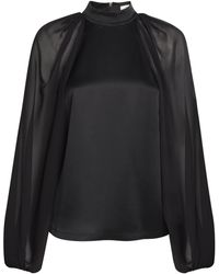 JOSEPH - Satin Cave Blouse - Lyst
