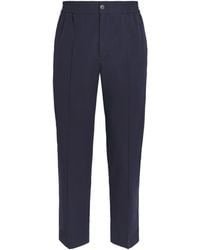 A.P.C. - Cotton Pleated Trousers - Lyst