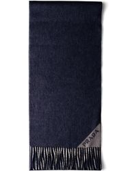 Prada - Cashmere Double-Faced Scarf - Lyst