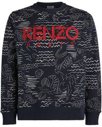 kenzo all over print hoodie