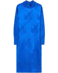 Valentino - Jacquard Sunflowers Midi Dress - Lyst