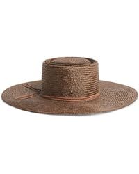 Eleventy - Straw Woven Hat - Lyst