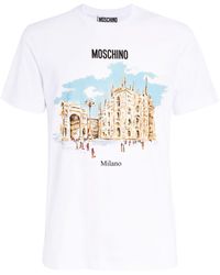 Moschino - Cotton Graphic Print T-shirt - Lyst