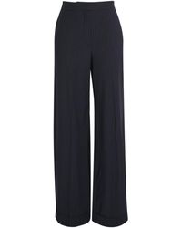 Claudie Pierlot - Wool-Blend Stripe Tailored Trousers - Lyst
