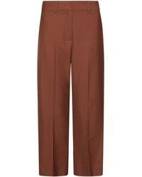 Marella - Virgin Wool Straight Trousers - Lyst