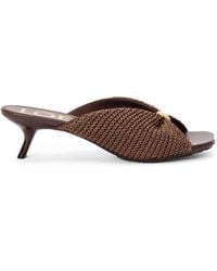 Loewe - X Paula's Ibiza Woven Pebble Heeled Sandals 45 - Lyst