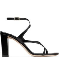 Jimmy Choo - Azie 85 Leather Heeled Sandals - Lyst