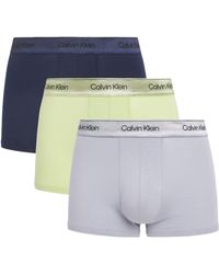 Calvin Klein - Cotton Stretch Icon Metallic Boxer Briefs - Lyst