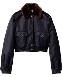 Miu Miu - Technical Gazar Bomber Jacket - Lyst