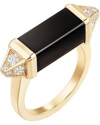 Cartier - Diamond And Onyx Les Berlingots De Ring - Lyst