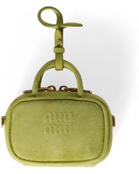Miu Miu - Suede Beau Micro Bag - Lyst