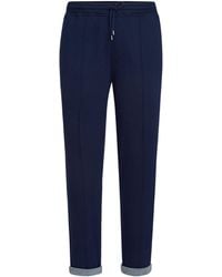 Brunello Cucinelli - Cotton-Blend French Terry Sweatpants - Lyst