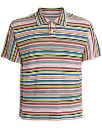 Maison Margiela - Cotton Frayed-hem Polo Shirt - Lyst