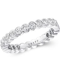 Graff - White Gold And Diamond Classic Eternity Ring - Lyst