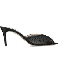 Andrea Wazen - Mesh Katy Glitz Mules 75 - Lyst