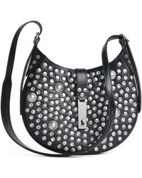 Polo Ralph Lauren - Leather Studded Polo Id Shoulder Bag - Lyst