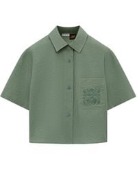 Loewe - X Paula's Ibiza Cotton-Blend Anagram Shirt - Lyst