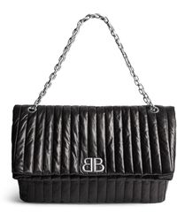 Balenciaga - Large Quilted Leather Monaco Shoulder Bag - Lyst