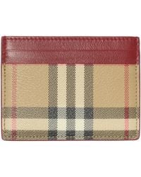 Burberry - Check Card Holder - Lyst