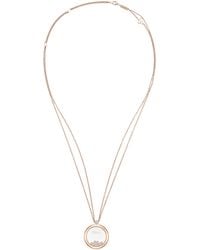 Chopard - And Diamond Happy Diamonds Icons Pendant Necklace - Lyst