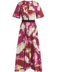 ROKSANDA - Cotton Printed Sana Midi Dress - Lyst