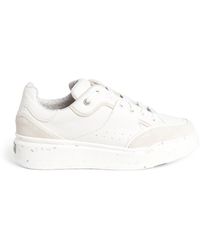 Max Mara - Leather-suede Sneakers - Lyst
