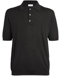 Lardini - Wool-silk Blend Polo Shirt - Lyst