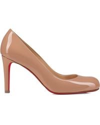Christian Louboutin - Pumppie Patent Leather Pumps 85 - Lyst