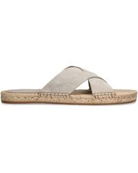 ZEGNA - Suede Espadrille Sandals - Lyst