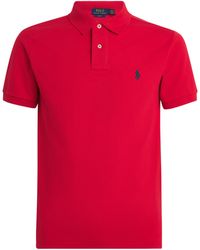 Polo Ralph Lauren - Cotton Mesh Slim-Fit Polo Shirt - Lyst