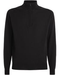John Smedley - Merino Wool Tapton Quarter-Zip Sweater - Lyst