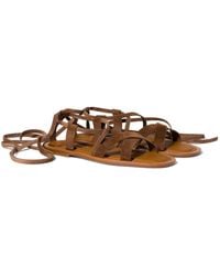 Miu Miu - Suede Gladiator Sandals - Lyst