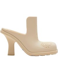 Burberry - Rubber Highland Heeled Mules - Lyst