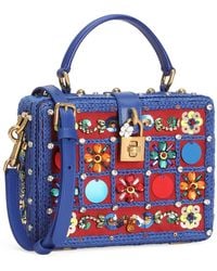Dolce & Gabbana - Calfskin Medium Vittoria Top-Handle Bag - Lyst