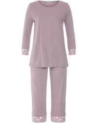 Hanro - Lace-Trim Moments Pyjama Set - Lyst