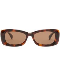 Max Mara - Acetate Rectangular Sunglasses - Lyst