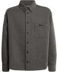 Jacquemus - Wool-Cotton Twill Shirt Jacket - Lyst