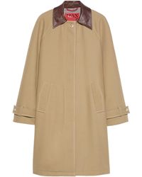 MAX&Co. - Contrast-Collar Raincoat - Lyst