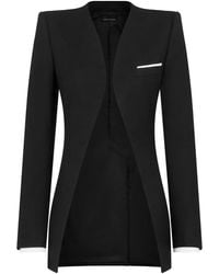 Tom Ford - Wool-Silk Collarless Jacket - Lyst